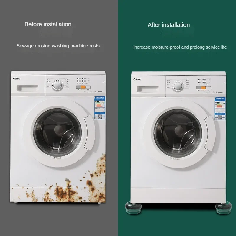 Anti-Slip Anti-Vibration Washing Machine Feet Pads Heightened Drum Shock Absorbing Sound Insulation Mat