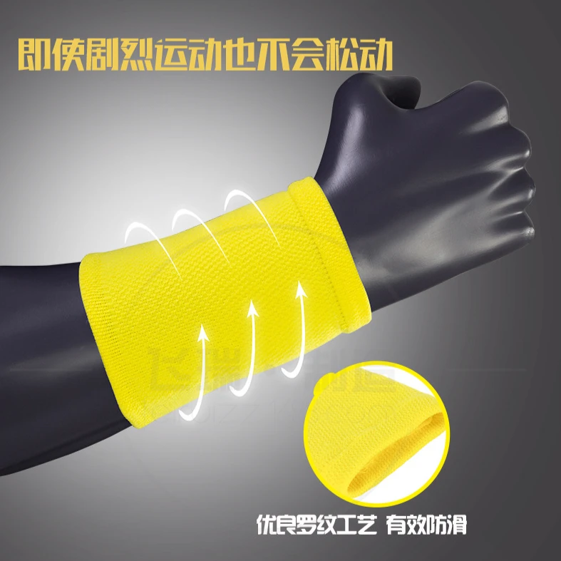 Comfortable High-Elastic Wrist Sweatband for Athletic Support and Protection