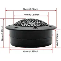 Car High Fidelity Stereo Speaker Tweeter - Car Modified Car Audio Silk Dome Tweeters 6