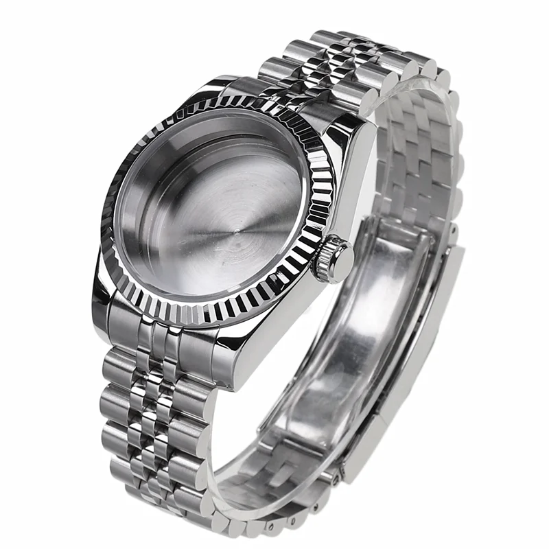 Watch Case 36mm 40mm Steel Watch Case For Nh35a Nh36 Movement