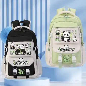 Panda He Hua Cartoon Backpack Large Capacity Student Schoolbag 1-6 Grades Boys Girls Spine Relief Backpack Children School Bag 1