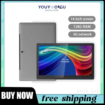 newest 14 inch android tablet pc 128g rom 4g network wifi dual card 2560 1600