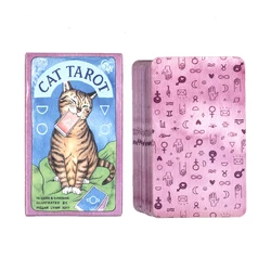 New  Pet TARTR Card Cat Tarot Cards Mystical Affectional  Divination Fate Game Tarot Cards for Beginners PDF Guidebook