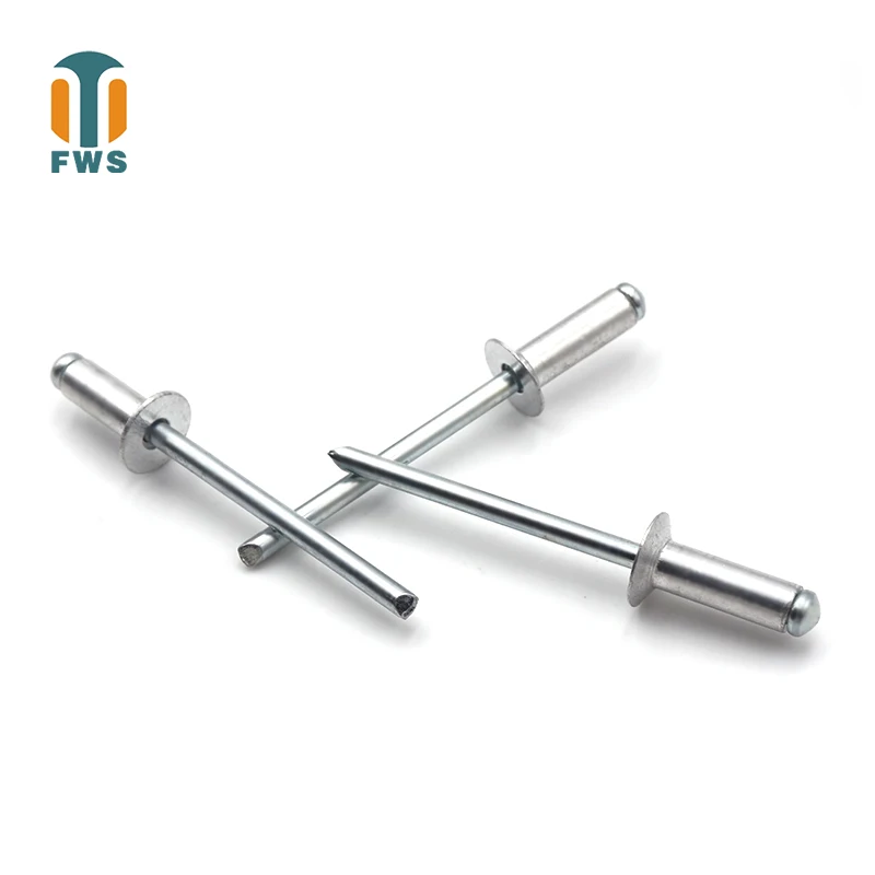 DIN EN ISO 15978 POP потайные заклепки с открытым концом 5050 алюминиевый корпус/стальная оправка с потайной головкой 3/32 дюйма (2,4 мм)