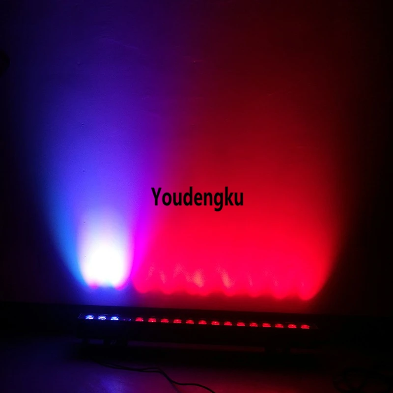 4 pieces Professional led wall wash stage light 18x18W RGBWA UV 6 in 1 dmx dj LE