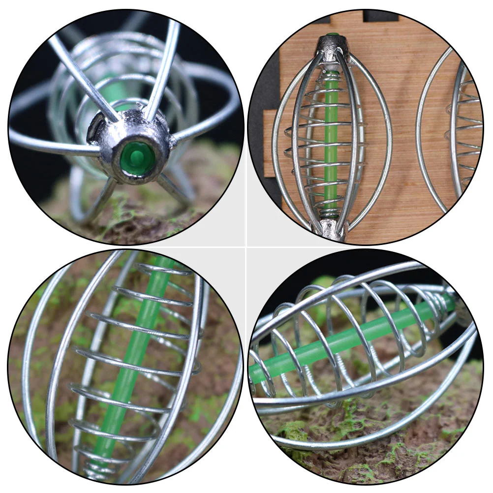 

6pcs Fishing Bait Trap Cages Fishing Trap Baskets Lure Holder Fishing Gear