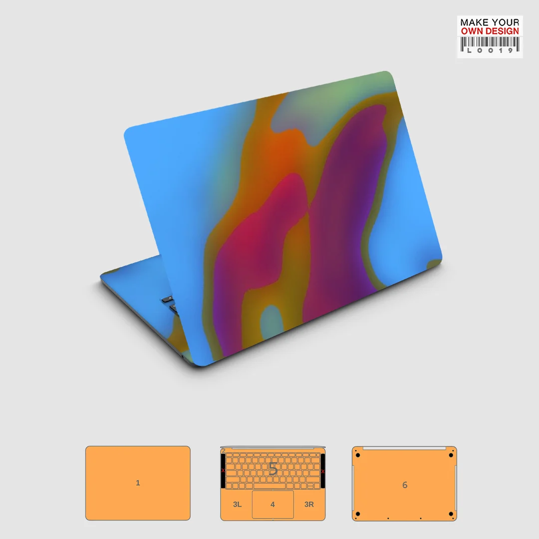 8k020 Colorful skin sticker for Macbook Pro 15.4 Full Wray Sticker skin screen protector