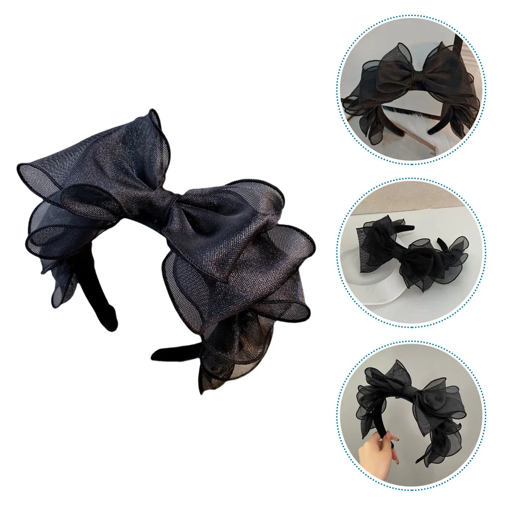 

Retro Style Lace Bow-knot Headband Adorable Cosplay Party Festival Headdress