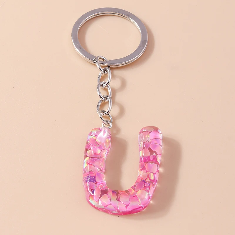 Portachiavi Personalizzato Con Lettera Dell'Alfabeto – Cristalli Glitterati Scintillanti – Accessorio Per Borse E Zaini – Regalo Per Donne E Ragazze