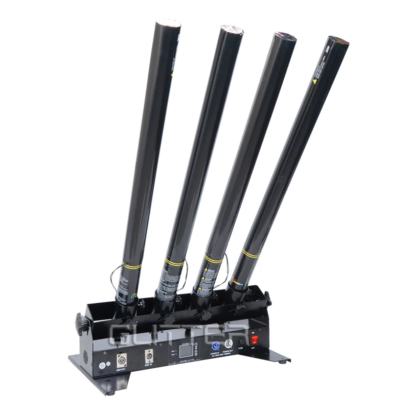 

GLC-123 DJ Equipment 4 Shots DMX512 Remote Control Confetti Launcher Streamer Cannon Confetti Machine