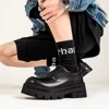 Designer style trend New British Style  Leather Men Shoes Black Height increasing Lace-Up Business Casual  Party Walking Shoes 2