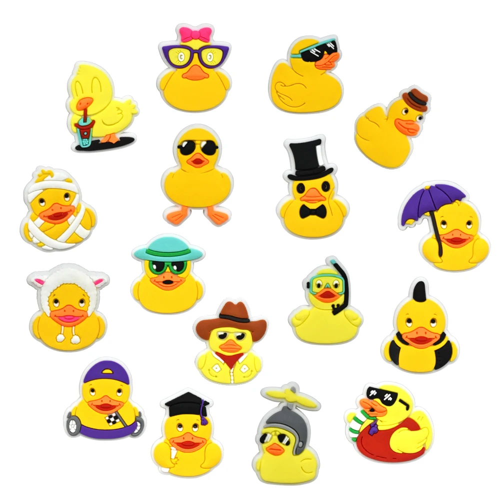Adorable Duck Shoe Charms for Summer Accessories and Decorations