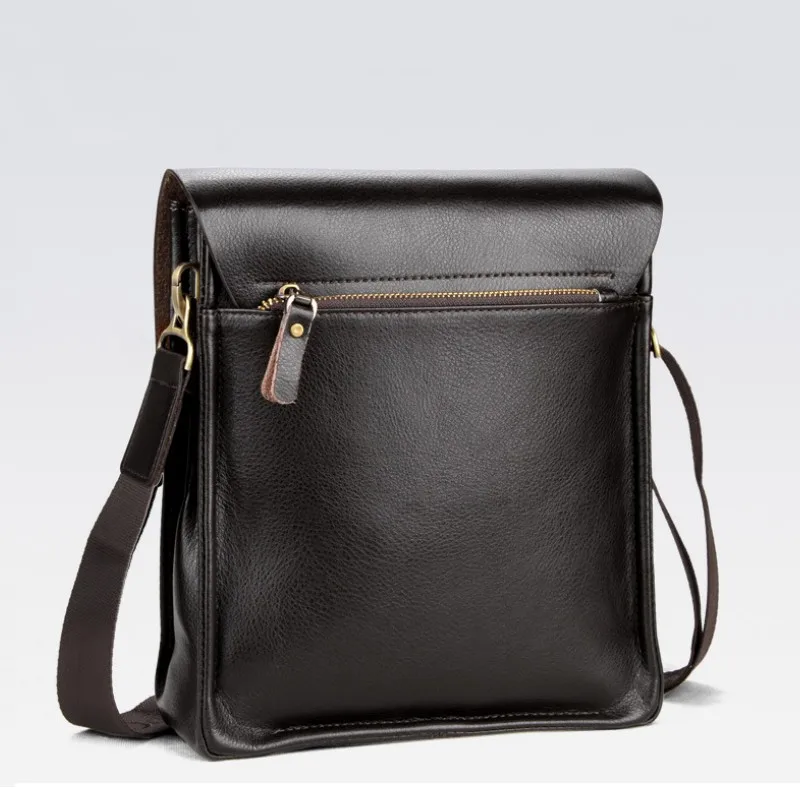 DEEVORCA Vintage Hombre Bolsos Hombro Piel Genuina Moda Bandolera Con Mango Bolsos Para Viaje Escolares Al Aire Libre Cámping Causal Trabajo Hombres Bolso De Bandolera Bolsa Mensajero Marrón