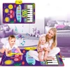 2 in 1 Piano Mat for Kids Keyboard & Jazz Drum Musical Mat Touch Play Carpet Baby Toddlers Music Instrument Montessori Toys Gift 2