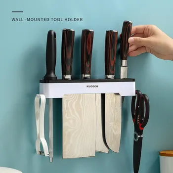 Kitchen Knife Holder Wall Mounted Multifunctional Knife Holder Home Cutlery Wall Mounted Storage Rack Kitchen Cutlery Organizer 1