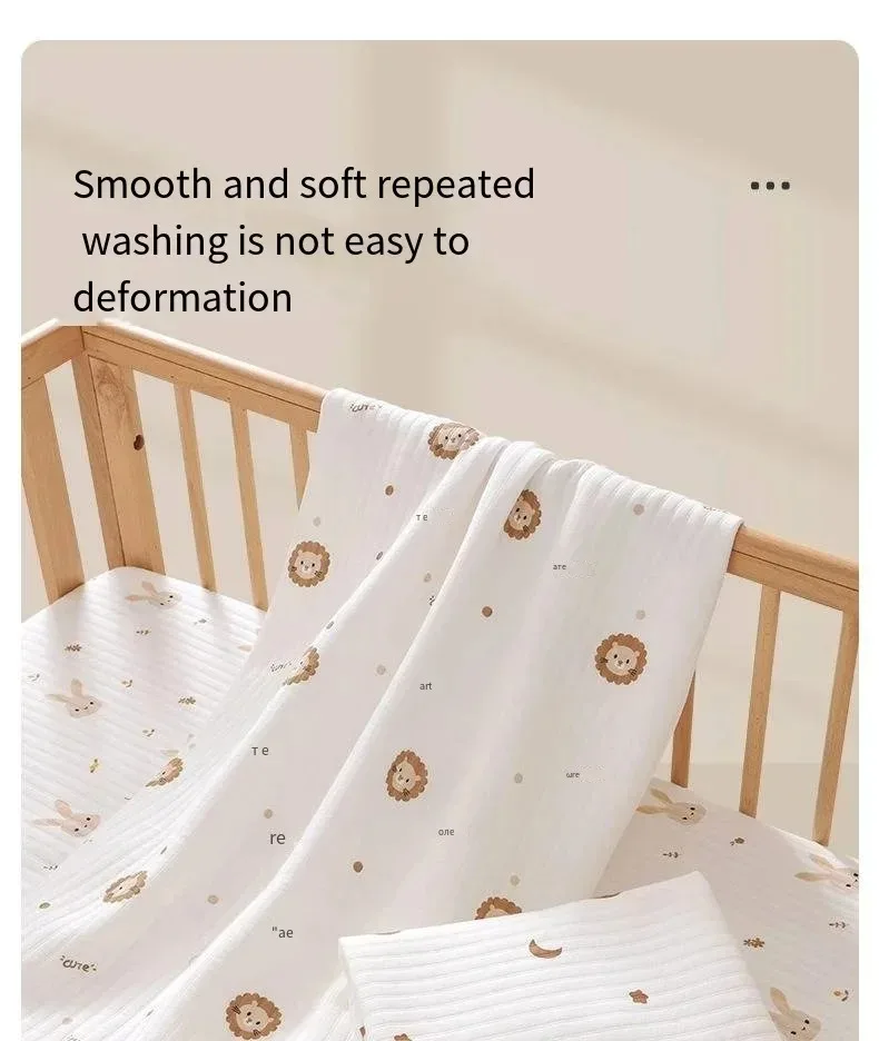 1PC Solid Color Dotted Flannel Crib Sheet Crib Mattress Children's Bed Cover For Newborn Sheet Beding Baby Bed