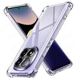 Ultra-Thin Clear Shockproof Silicone Case - Soft Protective Shell for RedmiNote14 4G (Clear)