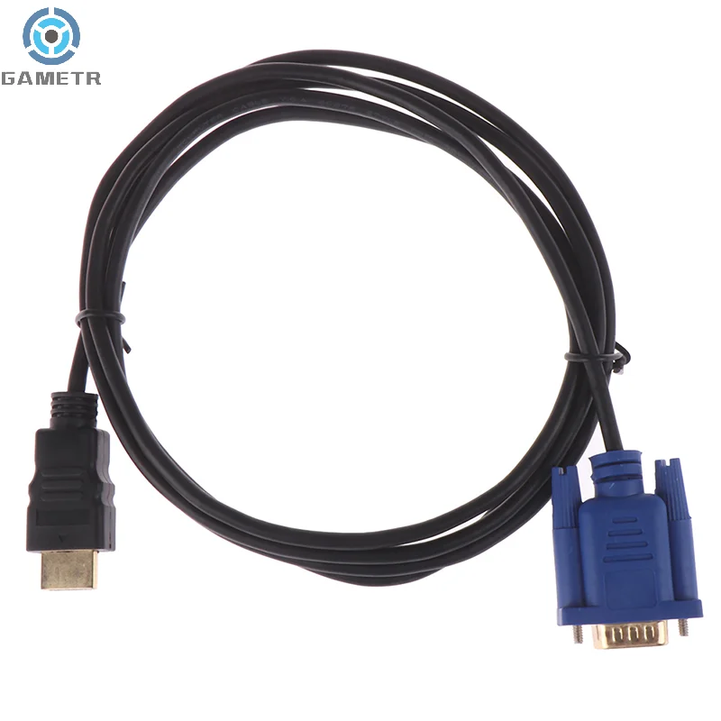 HDMI Cable 1.8M HDMI To VGA 1080P HD With Audio Adapter Cable TO VGA Black Optical