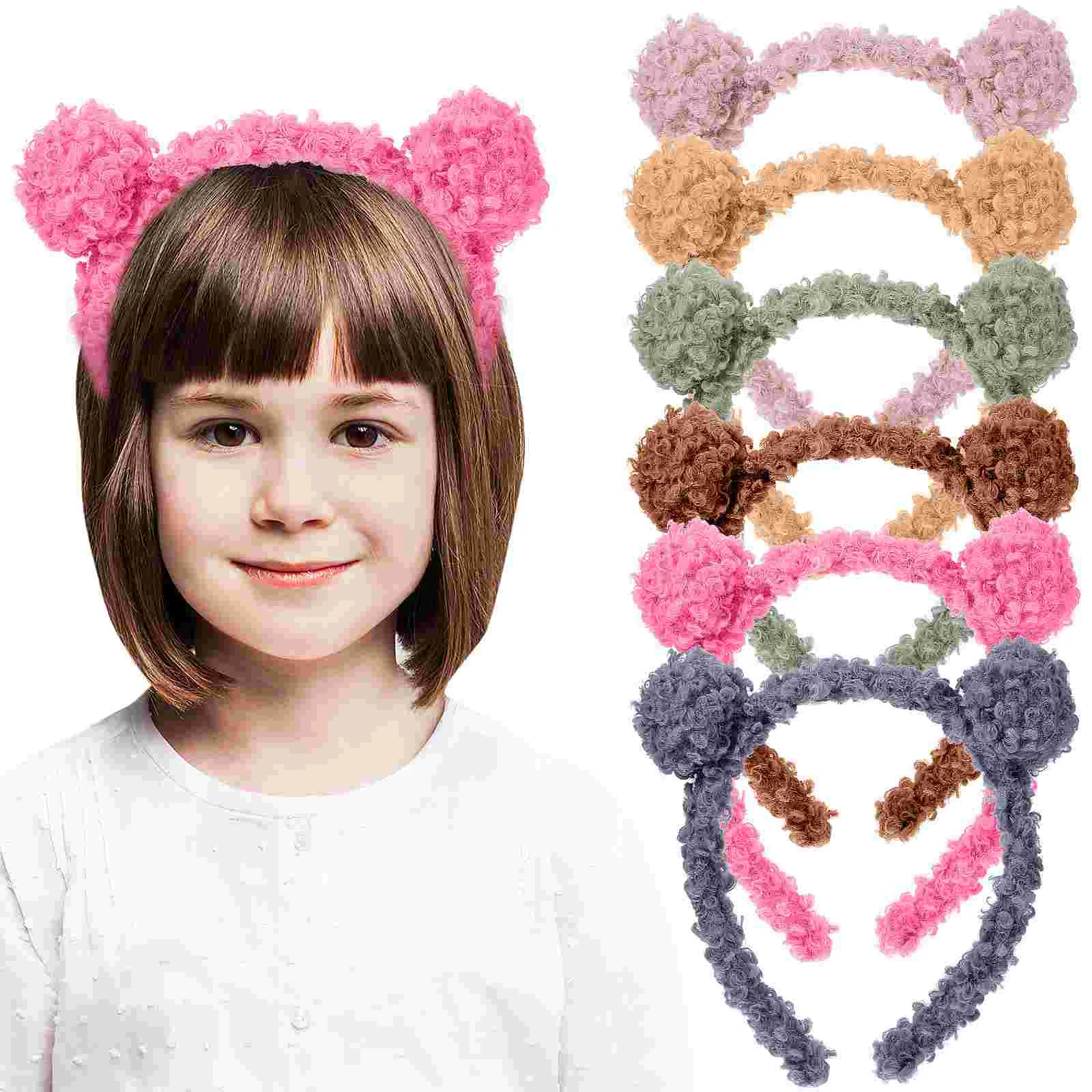 

Soft Bear Ears Headbands Bear Ears Headbands Fluffy Hair Hoops Party Headwear Cosplay Costume Supplies
