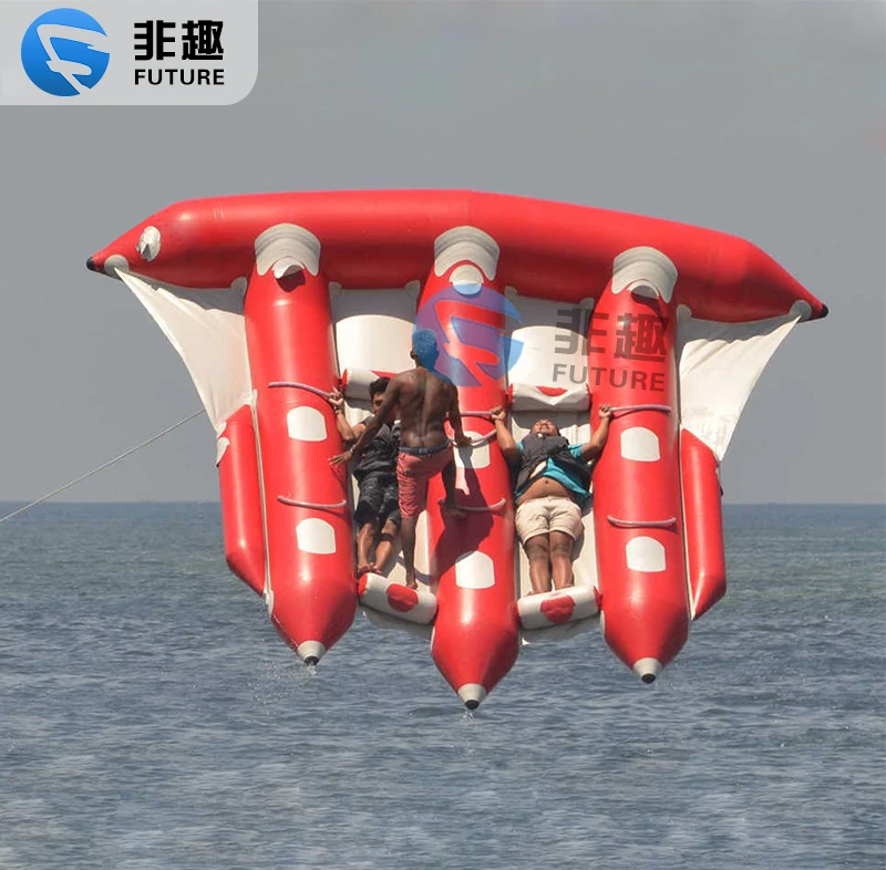 Inflatable Banana Floating Boat Inflatable Water Sports Inflatable Surfing Equipment For Water Park Sports Game Playing