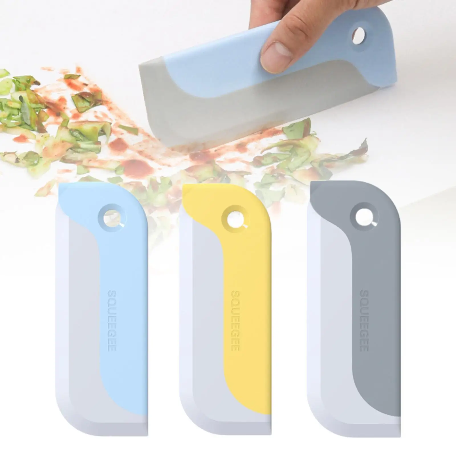 Soft Silicone Glass Wiper Scraper Bathroom Glass Cleaning Tools Squeegee Brush