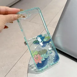 Cute Anime T - Totoroes Semi - Transparent Foldable Soft TPU Phone Case - Moto Razr 60 Ultra (ZDG - 299TZ250823603)