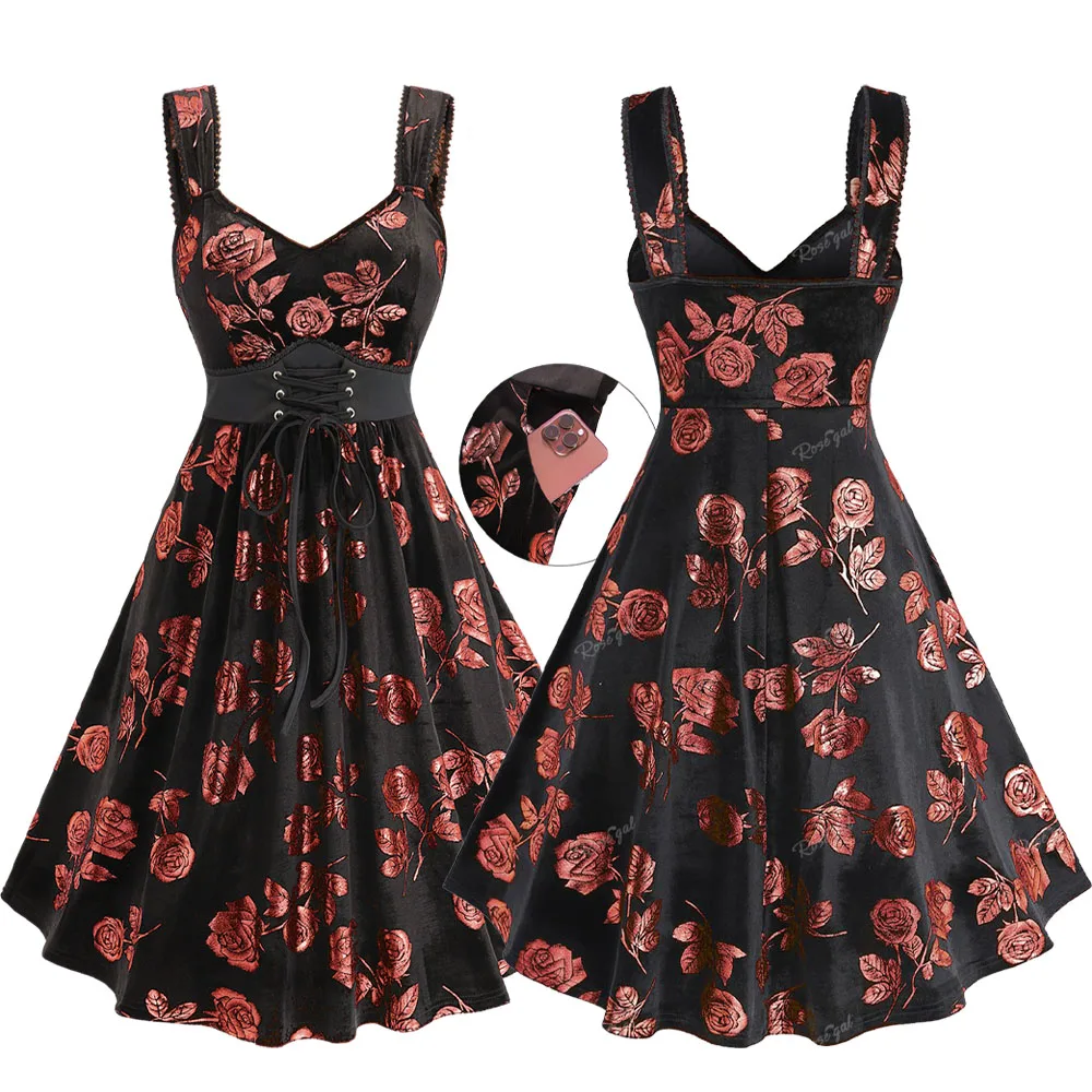 chinese dress ladies Plus Size Lace Swing Midi Dress  Pluspreorder