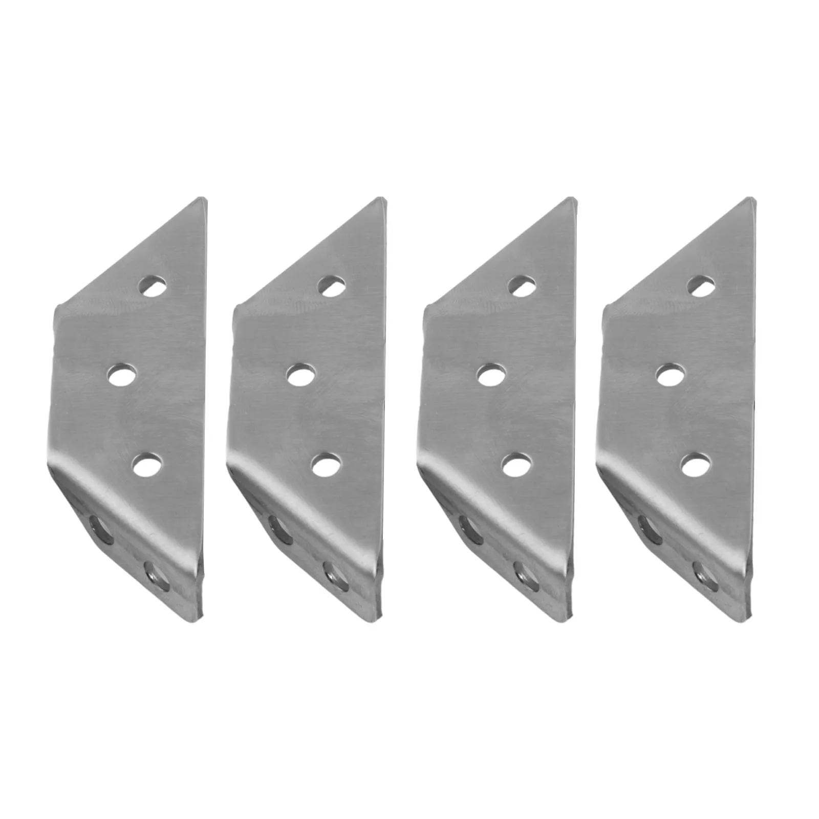 Description Picture 4 of item4PCS Stainless Steel Angle Corner Brackets Fastener Protector Right Angle Corner Stand Support Furniture Hardware Parts