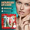 8PCS Christmas Moisturizing Anti-cracking Hand Cream and Lip Balm Combination Set,Hydrate,Moisturize Christmas Gift for Friends 1