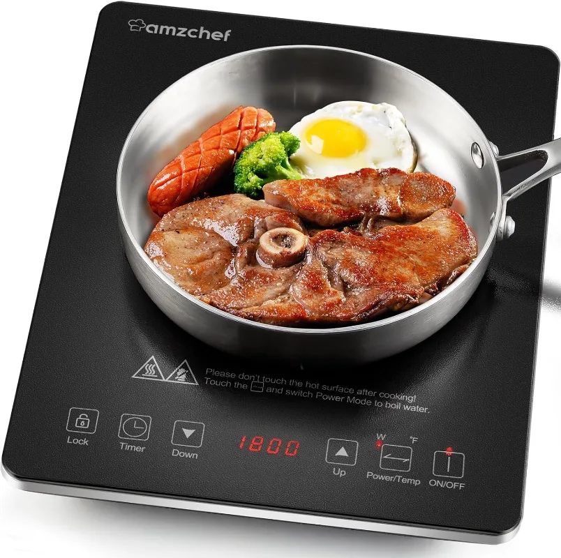 

1800w Portable Induction Cooktop Induction Burner Cooker, Electric Cooktops Countertop Stove induction cooker cooktop