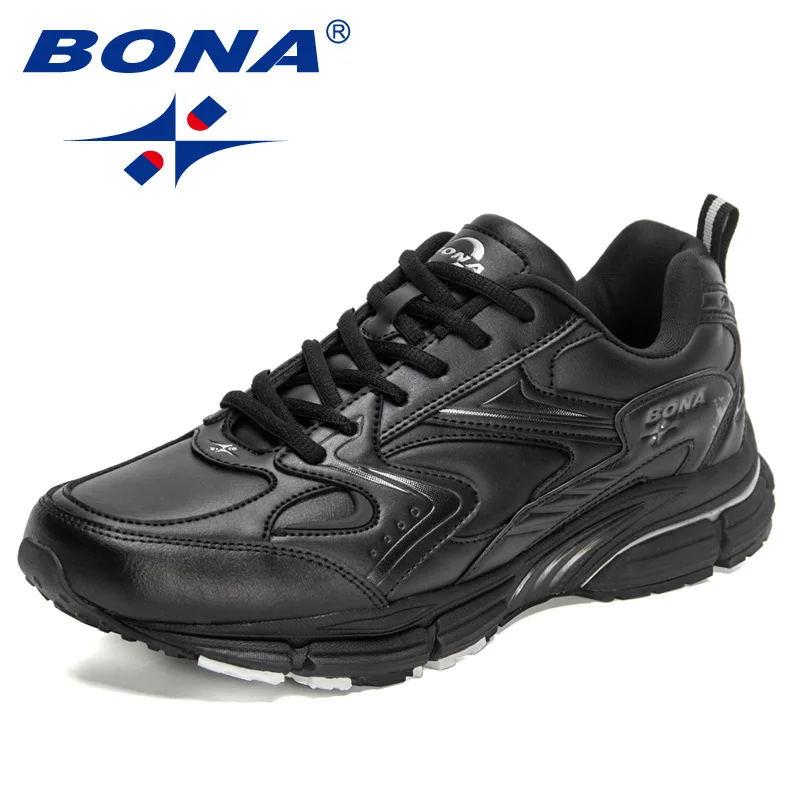 BONA New Designers Luxury Brand Trendy Sneakers Men Casual Shoes Breathable Outdoor Walking Footwear Man Leisure Comfy Shoe casual sneakers leather shoes leather sneakers