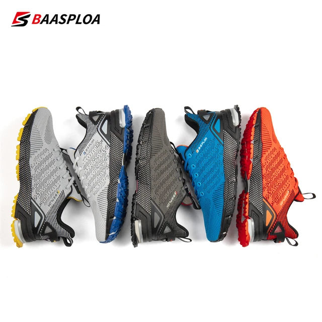 Baasploa Men Running Shoes Lightweight Sport Shoes for Men Mesh Breathable Casual Sneakers Non-Slip Outdoor 2023 New Arrival 6