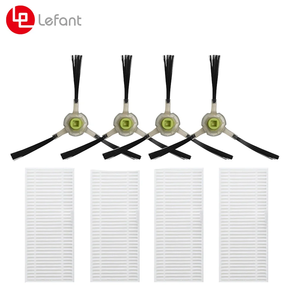 4SideBrushes4HEPAFiltersforLefantRobotVacuumCleanerM210Pro