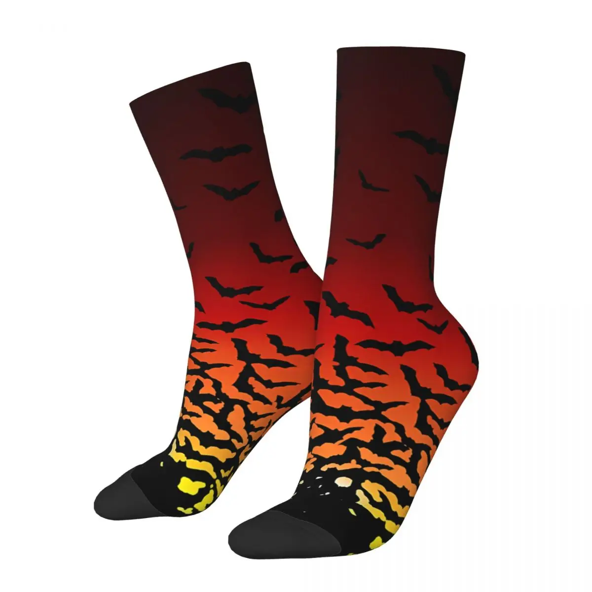 

Vintage Bat Sunset Men's Socks The Bats Animals Unisex Harajuku Seamless Printed Happy Crew Sock Gift