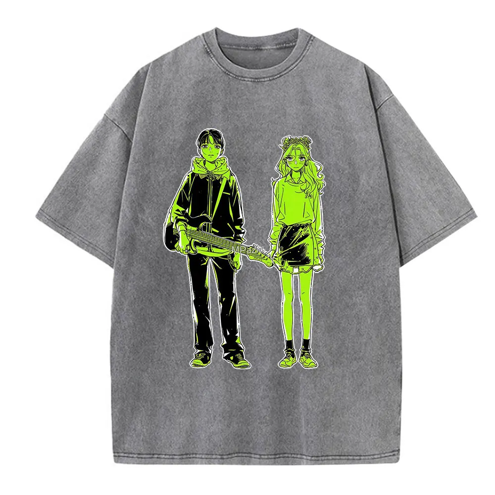 Vintage Washed Harajuku Cotton Casual T-Shirt - Unisex Clothing Top