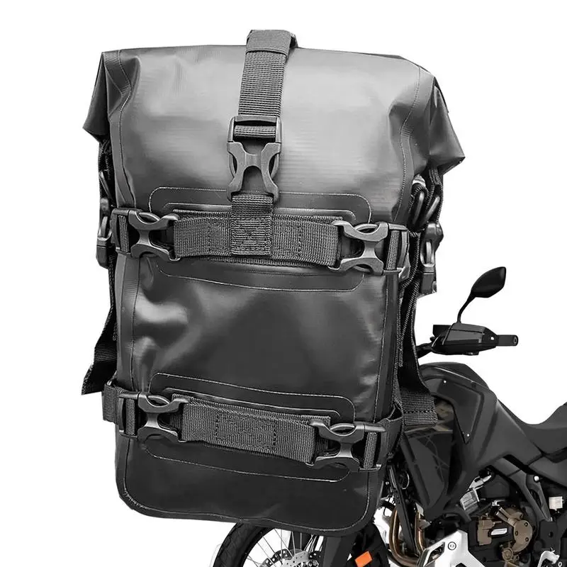 

Universal Saddlebags Small Motorcycle Bag Motorcycle Front Bag Waterproof Design Adjustable Webbing Guard Bag Storage Bag