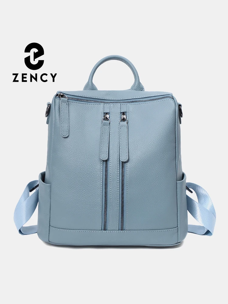 zency-genuine-leather-female-backpack-simple-fashion-linen-blue-a4-laptop-satchel-women-travel-rucksack-notebook-shoulder-bags