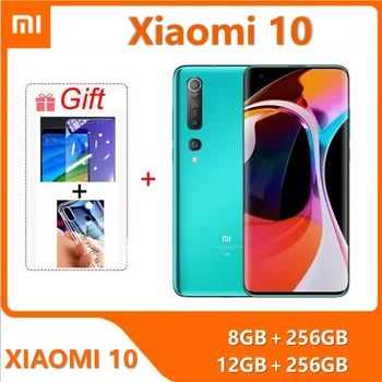 Xiaomi 10 RAM 12GB ROM 256GB 5G Smartphone Android 6.67 inch Qualcomm Snapdragon 865 4780 mAh Global Firmware HyperOS 1.0 108mp