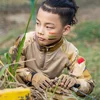 1Pair Children Cycling Gloves Half Finger Bicycle Gloves High Elastic Non-slip Bike Glove Camouflage Bike Gloves Riding Mittens 5