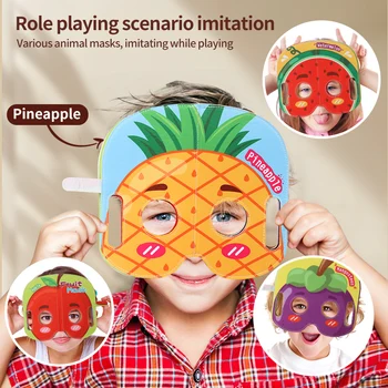 Kids Cloth Book Mask Cloth Book Fruit Theme Cute Modeling Baby Toy Character Fun Experience Interactive Games Birthday Gift 2