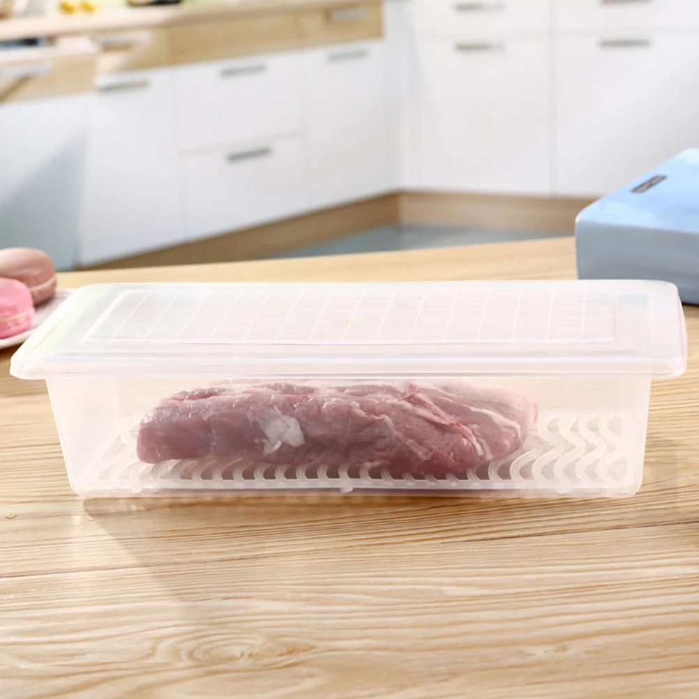 

2pcs Sealing Boxes Transparent Preservation Boxes Fridge Organizers Fridge Supply