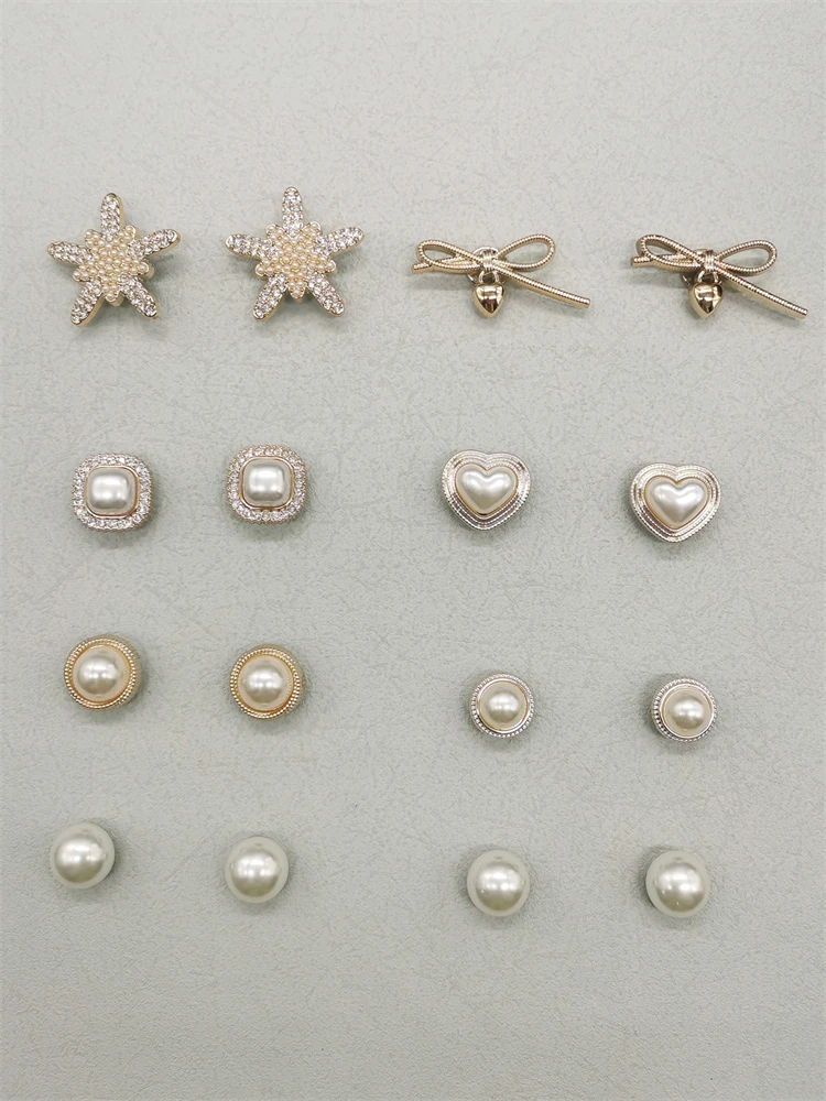 16PCS Bowtie Herzförmige Schuh Charms DIY Zubehör Bling Stern Clog Schuhe Schnallen Dekorationen Abnehmbare Schuh Clips Ornamente – Detail 7