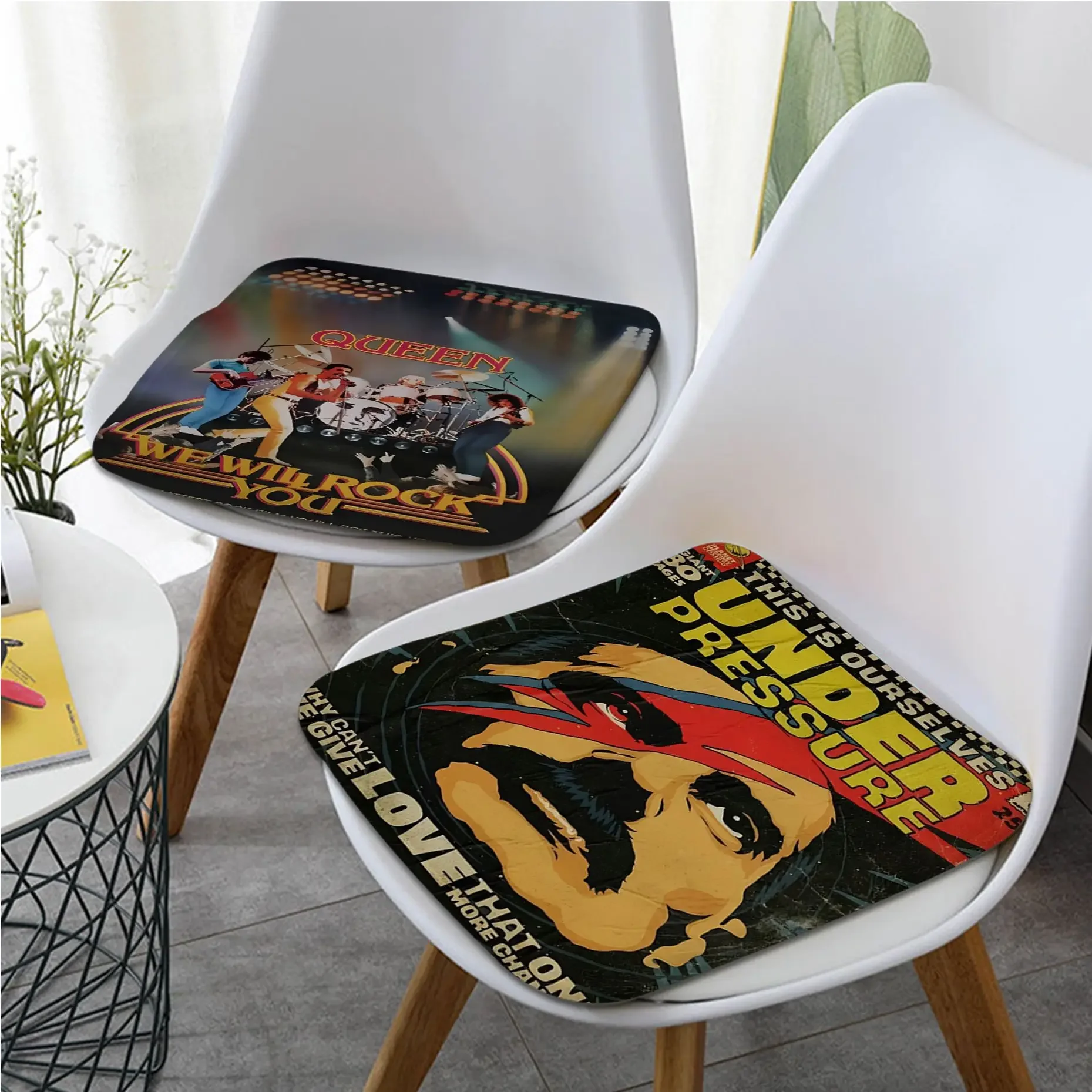 

Fashion Band Queen Freddie Mercury Creative Seat Cushion Office Dining Stool Pad Sponge Sofa Mat Non-Slip Buttocks Pad
