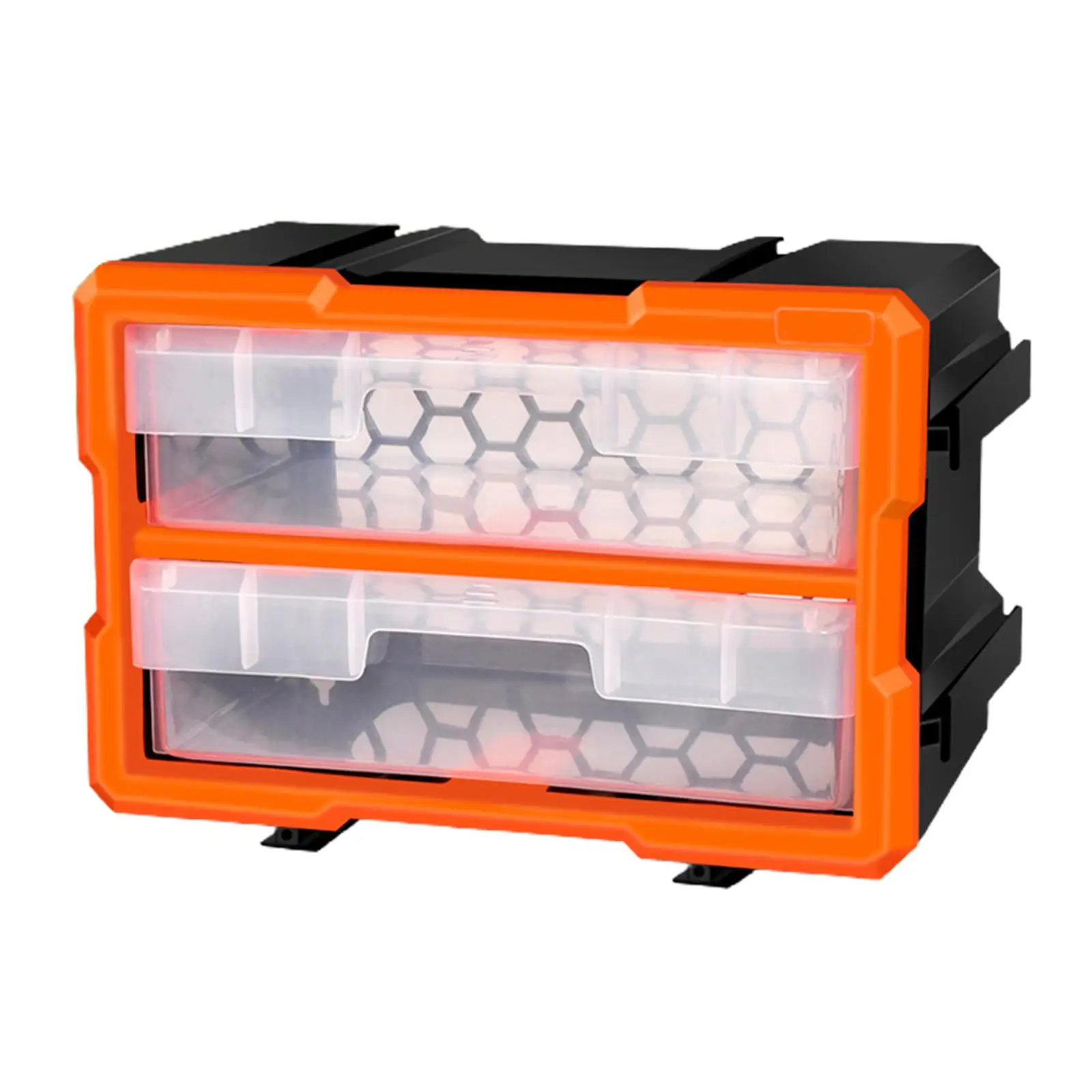 Multi Compartment Hardware and Crafts Portable Organizer Storage Case