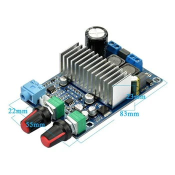 TPA3116 서브우퍼 앰프 보드, 100W 베이스 출력, DC12-24V 디지털 소형 파워 앰프, 비디오 오디오 액세서리