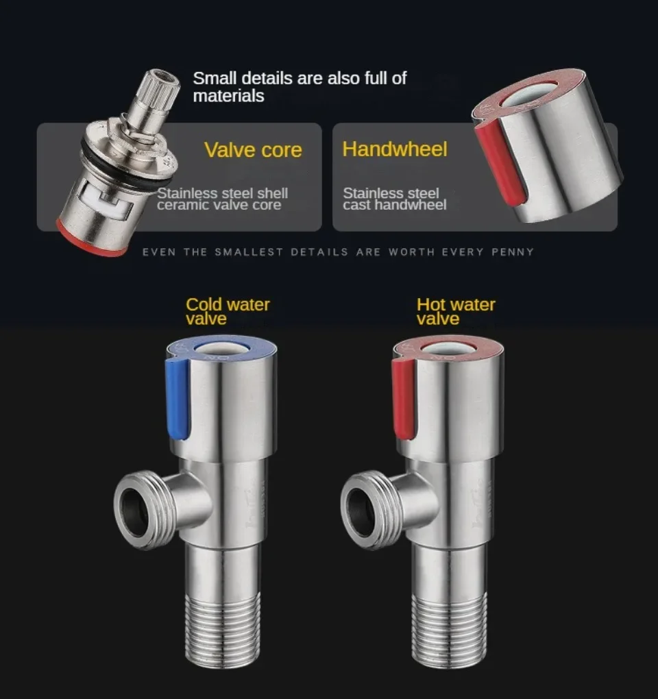 Bathroom Basin Sink Faucets Taps Angle Stop Valve Sink Bathroom Faucet Brushed Nickel Single Hole Toilet Bidet Shower basin faucet,bathroom faucet,stainless steel faucet