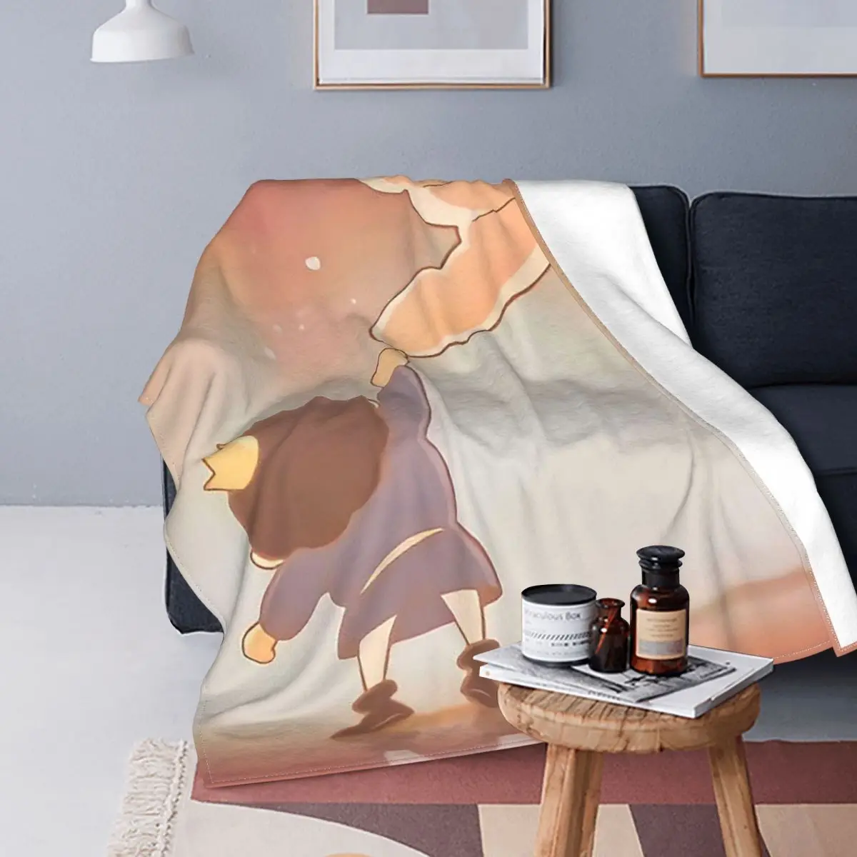 

Ousama Ranking Of Kings Blankets Fleece Spring Autumn Japanese Anime Bojji Super Warm Throw Blanket for Sofa Travel Quilt