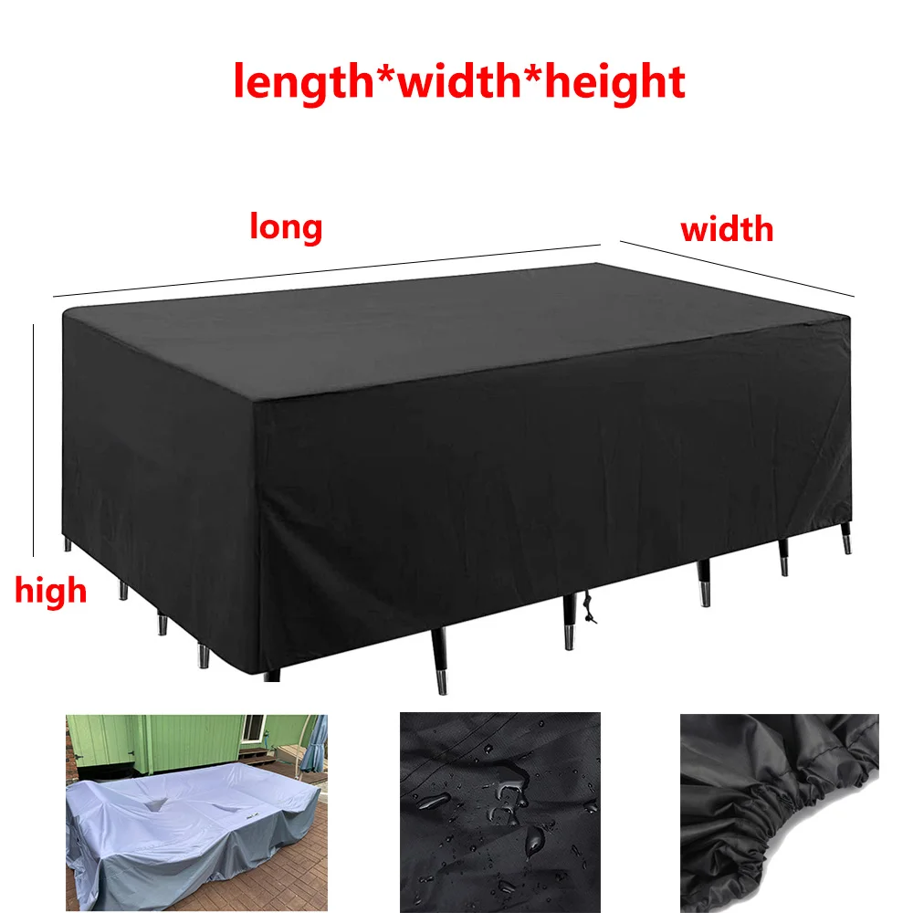 OUTDOOR COVER FURNITUR COVER Waterproof and Dustproof Furniture Sofa Cover Garden Dining Table Chair Cover Luggage patio furniture cover