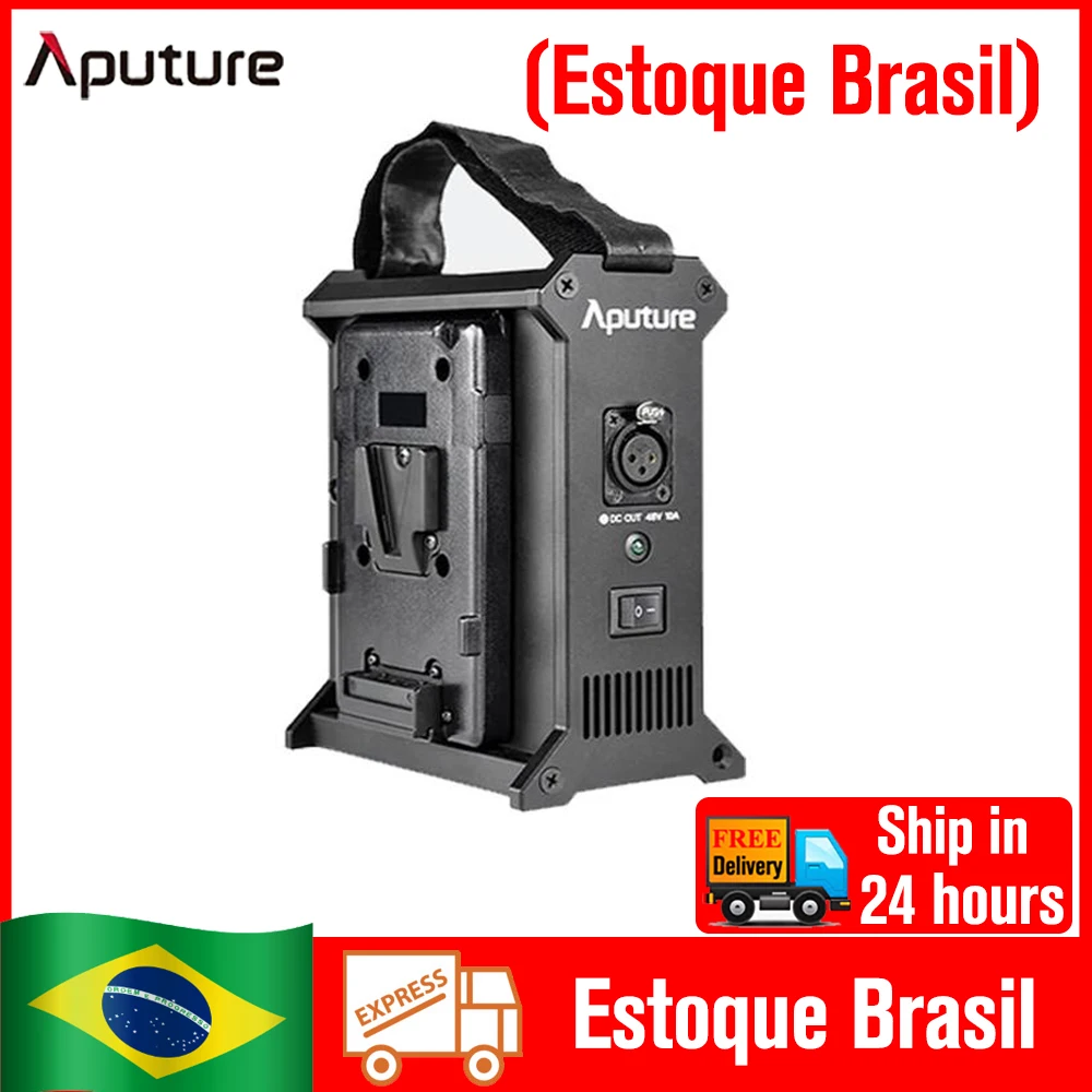 Aputure 2 Bay Battery Power Station V Mount For Nova P300c Or