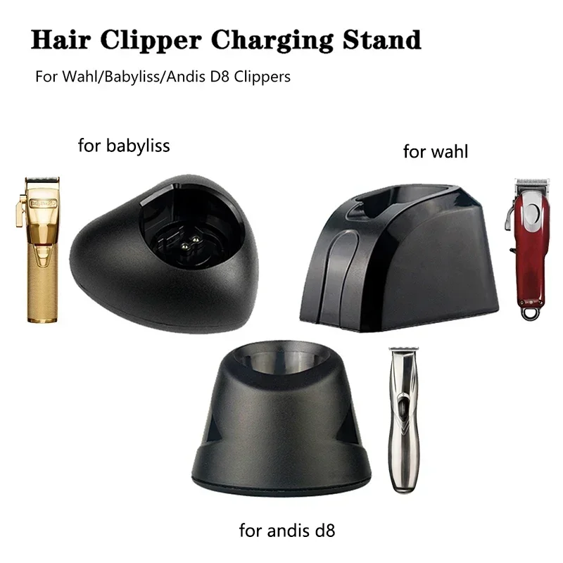 For Wahl/Andis D8/Babyliss Hair Clipper Charging Dock Barber Electric Trimmer Charging Stand Apply To Magic,Senior,D8 ajgjzj001 3 in 1 charging stand for iphone iwatch airpods silicone charging dock station black